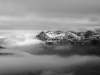 Winter cold inversion across the Snowdon massif, North Wales
