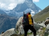Dan M admiring the Matterhorn, Switzerland 2002