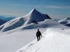 Rob M on the summit approach of the Alphubel